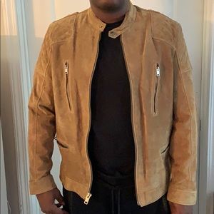 Tan suede Express jacket